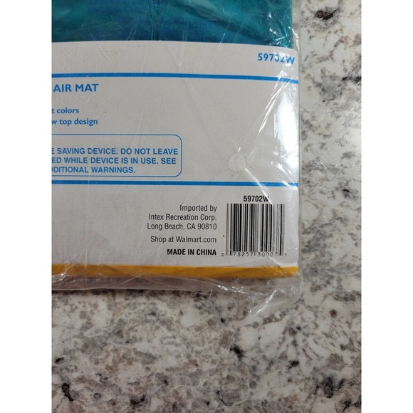 Sand N Sun Air Mattress Pool Float Blue Inflatable Transparent Raft Adult 6 Ft - Picture 5 of 6